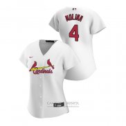 Camiseta Beisbol Mujer St. Louis Cardinals Yadier Molina 2020 Replica Primera Blanco