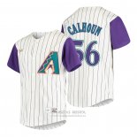 Camiseta Beisbol Nino Arizona Diamondbacks Kole Calhoun Cooperstown Collection Alterno Crema