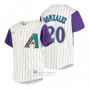 Camiseta Beisbol Nino Arizona Diamondbacks Luis Gonzalez Cooperstown Collection Alterno Crema