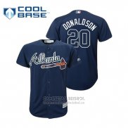 Camiseta Beisbol Nino Atlanta Braves Josh Donaldson Cool Base Alterno Azul