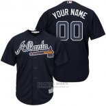 Camiseta Beisbol Nino Atlanta Braves Personalizada Negro