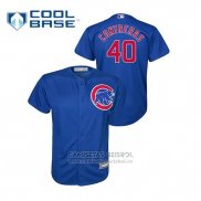 Camiseta Beisbol Nino Chicago Cubs Willson Contreras Cool Base Alterno Azul