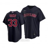 Camiseta Beisbol Nino Cleveland Indians Brad Hand Replica Alterno 2020 Azul