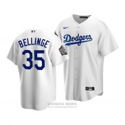 Camiseta Beisbol Nino Los Angeles Dodgers Cody Bellinger 2020 Primera Replica Blanco