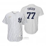 Camiseta Beisbol Nino New York Yankees Clint Frazier Cooperstown Collection Primera Blanco