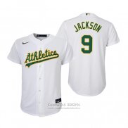 Camiseta Beisbol Nino Oakland Athletics Reggie Jackson Replica Primera Blanco