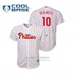 Camiseta Beisbol Nino Philadelphia Phillies J.t. Realmuto Cool Base Primera Blanco