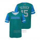 Camiseta Beisbol Nino Seattle Mariners Kyle Seager 2018 LLWS Players Weekend Seager Verde