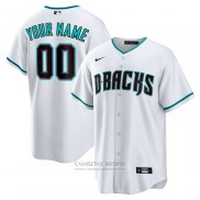 Camiseta Beisbol Hombre Arizona Diamondbacks Alterno Replica Personalizada Blanco