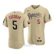 Camiseta Beisbol Hombre Arizona Diamondbacks Eduardo Escobar 2021 City Connect Autentico Oro