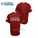 Camiseta Beisbol Hombre Arizona Diamondbacks Jarrod Dyson 2019 Entrenamiento de Primavera Cool Base Rojo