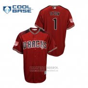 Camiseta Beisbol Hombre Arizona Diamondbacks Jarrod Dyson 2019 Entrenamiento de Primavera Cool Base Rojo