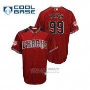 Camiseta Beisbol Hombre Arizona Diamondbacks Taijuan Walker Cool Base 2019 Entrenamiento de Primavera Rojo