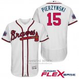 Camiseta Beisbol Hombre Atlanta Braves 15 A.J. Pierzynski Blanco 2017 All Star Flex Base