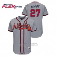 Camiseta Beisbol Hombre Atlanta Braves Fred Mcgriff Autentico Flex Base Gris