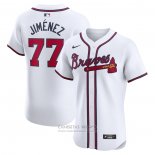 Camiseta Beisbol Hombre Atlanta Braves Joe Jimenez Primera Elite Blanco