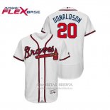Camiseta Beisbol Hombre Atlanta Braves Josh Donaldson Flex Base Autentico Collezione Primera Blanco