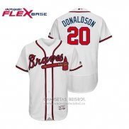 Camiseta Beisbol Hombre Atlanta Braves Josh Donaldson Flex Base Autentico Collezione Primera Blanco