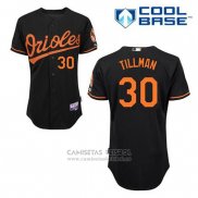 Camiseta Beisbol Hombre Baltimore Orioles 30 Chris Tillman Negro Alterno Cool Base