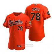 Camiseta Beisbol Hombre Baltimore Orioles Jahmai Jones Autentico Naranja