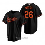 Camiseta Beisbol Hombre Baltimore Orioles Jorge Mateo Replica Alterno Negro
