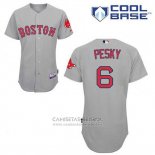 Camiseta Beisbol Hombre Boston Red Sox 6 Johnny Pesky Gris Cool Base