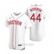 Camiseta Beisbol Hombre Boston Red Sox Brandon Workman Autentico 2020 Alterno Blanco