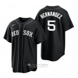 Camiseta Beisbol Hombre Boston Red Sox Enrique Hernandez Replica 2021 Negro