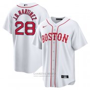 Camiseta Beisbol Hombre Boston Red Sox J.d. Martinez Autentico Blanco