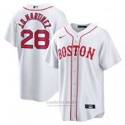 Camiseta Beisbol Hombre Boston Red Sox J.D. Martinez 2021 Blanco