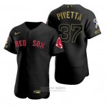 Camiseta Beisbol Hombre Boston Red Sox Nick Pivetta Negro 2021 Salute To Service