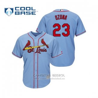 Camiseta Beisbol Hombre Cardinals Marcell Ozuna Cool Base Alterno Horizon Blue