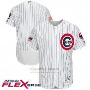 Camiseta Beisbol Hombre Chicago Cubs 2017 Estrellas y Rayas Cubs Blanco Flex Base