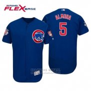 Camiseta Beisbol Hombre Chicago Cubs Albert Almora Jr Flex Base Entrenamiento de Primavera 2019 Azul