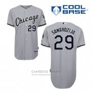 Camiseta Beisbol Hombre Chicago White Sox Jeff Samardzija 29 Gris Cool Base