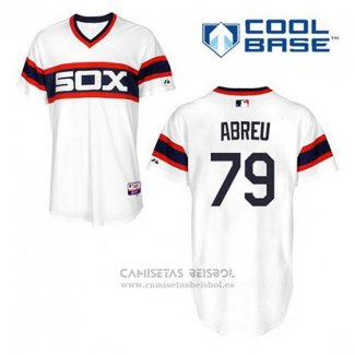 Camiseta Beisbol Hombre Chicago White Sox Jose Abreu 79 Blanco Alterno Cool Base