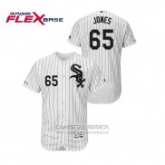 Camiseta Beisbol Hombre Chicago White Sox Nate Jones Flex Base Blanco Negro