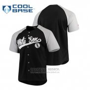 Camiseta Beisbol Hombre Chicago White Sox Personalizada Stitches Negro Gris