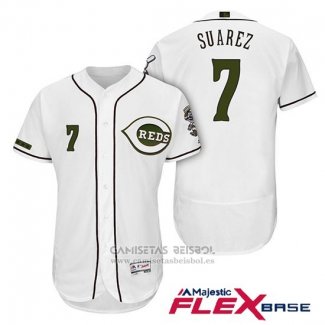 Camiseta Beisbol Hombre Cincinnati Reds 7 Eugenio Suarez 2018 Alterno Autentico Flex Base