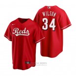 Camiseta Beisbol Hombre Cincinnati Reds Justin Wilson Replica Rojo