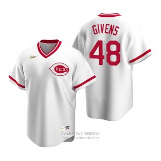 Camiseta Beisbol Hombre Cincinnati Reds Mychal Givens Cooperstown Collection Primera Blanco