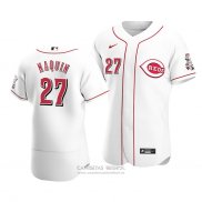 Camiseta Beisbol Hombre Cincinnati Reds Tyler Naquin Autentico Primera Blanco