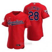 Camiseta Beisbol Hombre Cleveland Guardians Ernie Clement Autentico Alterno Rojo