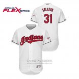 Camiseta Beisbol Hombre Cleveland Indians Danny Salazar 2019 All Star Flex Base Blanco