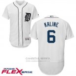 Camiseta Beisbol Hombre Detroit Tigers Al Kaline Autentico Collection Flex Base Blanco