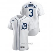 Camiseta Beisbol Hombre Detroit Tigers Alan Trammell Authentic Blanco