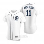 Camiseta Beisbol Hombre Detroit Tigers Sparky Anderson Autentico 2020 Primera Blanco