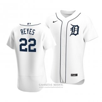 Camiseta Beisbol Hombre Detroit Tigers Victor Reyes Autentico Primera Blanco
