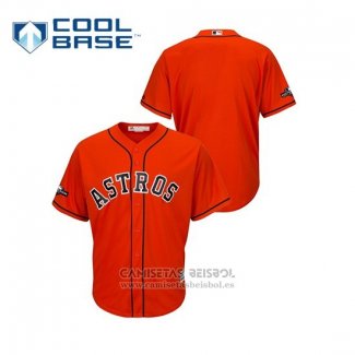 Camiseta Beisbol Hombre Houston Astros 2019 Postemporada Cool Base Naranja