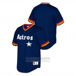 Camiseta Beisbol Hombre Houston Astros Cooperstown Collection Mesh Wordmark V-Neck Azul